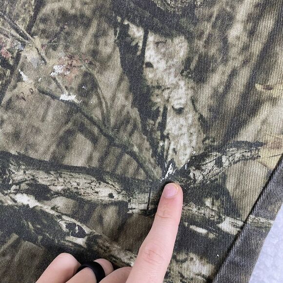 Mossy Oak Camo Pants Men 36x32 (Real 36x30) Camouflage Hunting Outdoor Y2K Green - Picture 5 of 11